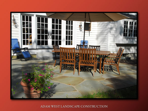 Fieldstone patio