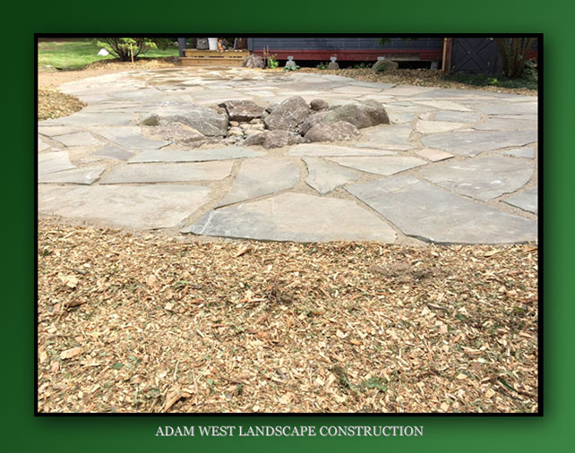 Bluestone patio & firepit