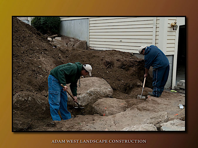 Preparing for a granite wall