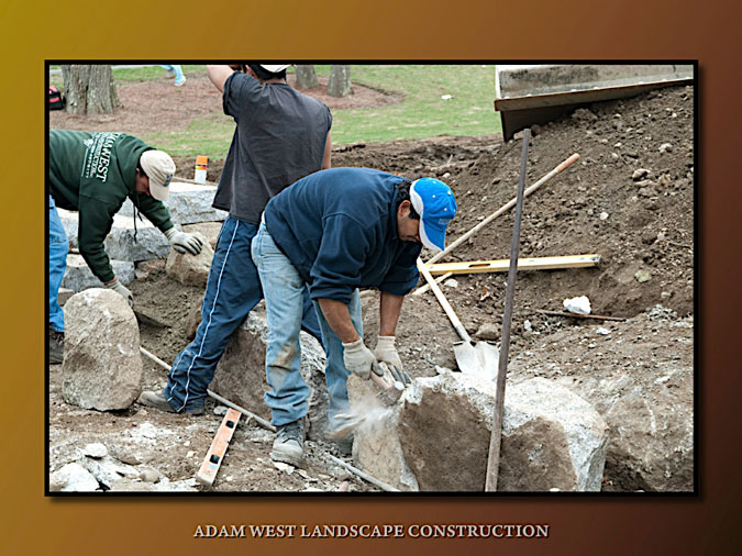 Preparing for a granite wall