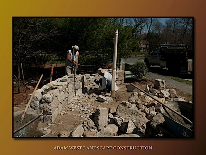Preparing for a granite wall