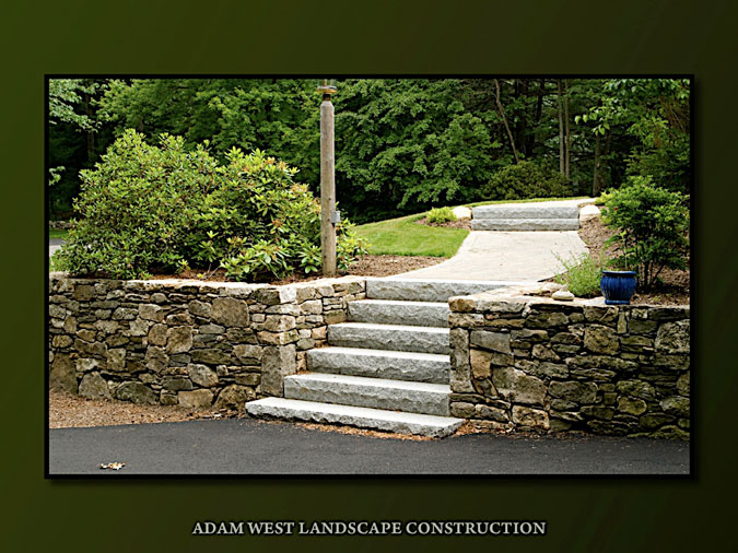 New England fieldstone and granite