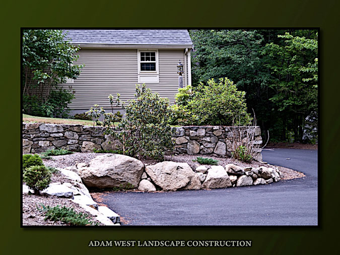 New England fieldstone and granite