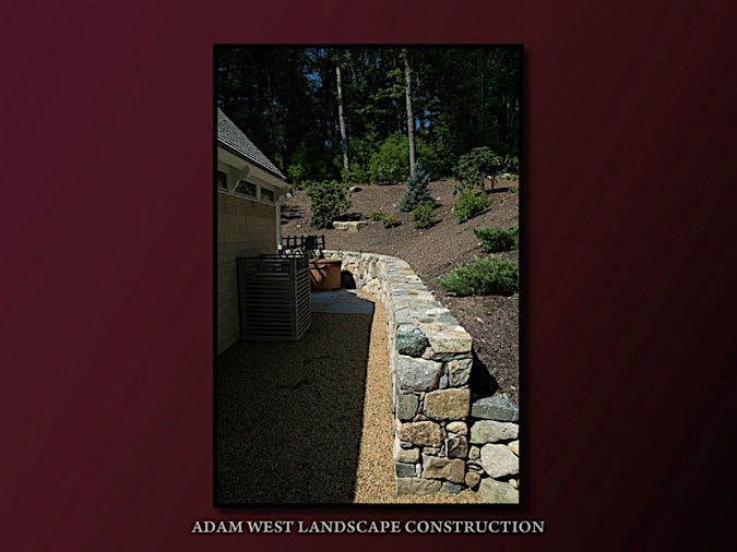 Used granite steps & NE walls