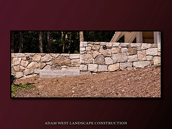 Used granite steps & NE walls