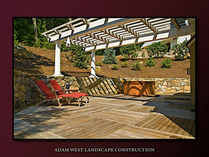 Used Granite and rounded New England fieldstone