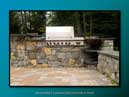 Artificial bluestone & built-in grill